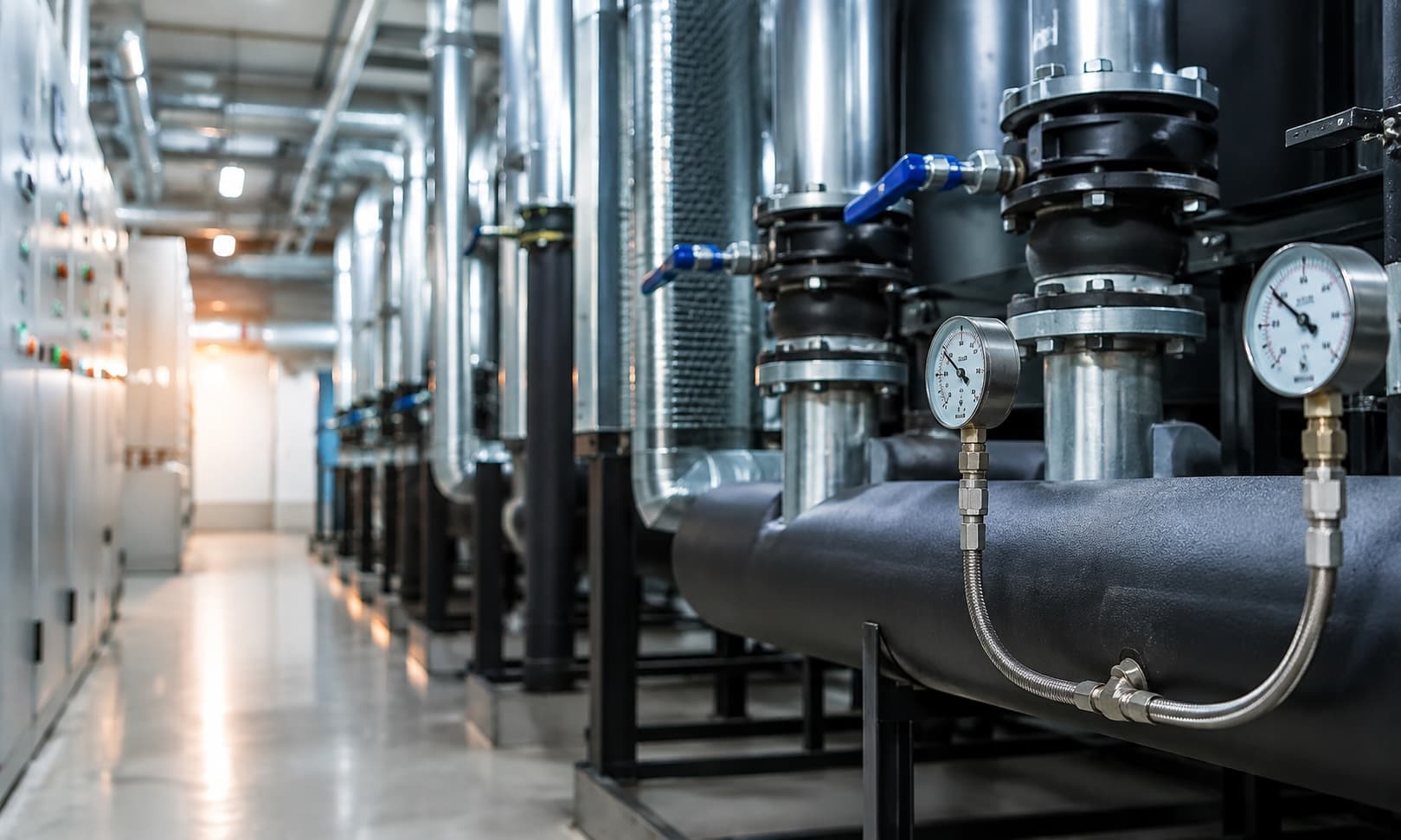 Sala de máquina de una empresa energética